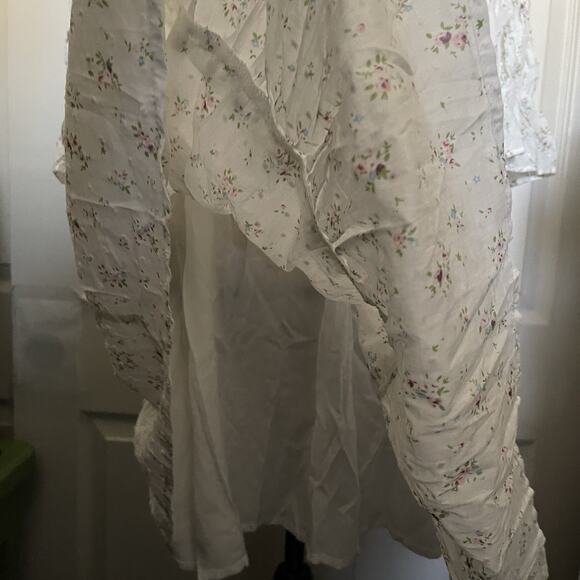 Storia Floral Babydoll Dress Coquette Cottagecore Dainty Boho Medium NWT - Picture 5 of 8
